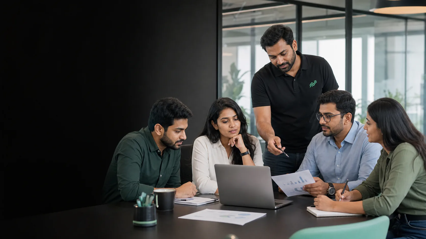 Hiring team reviewing verified talent